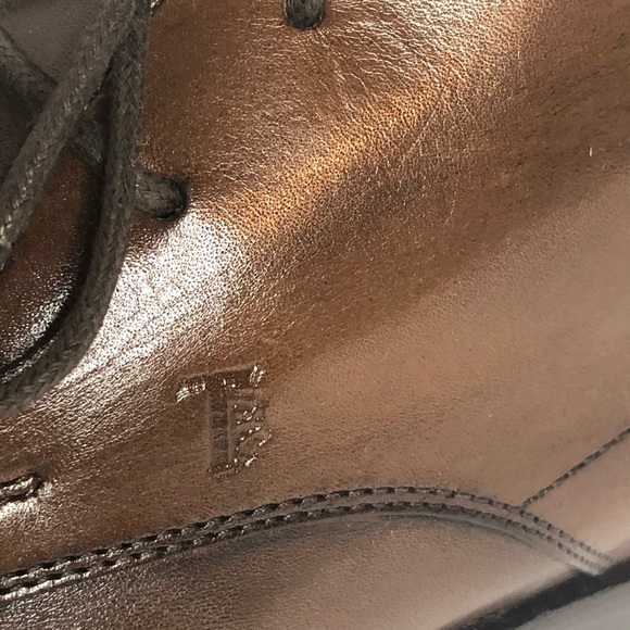 NEW Tod's Mens Brown Leather Laceup AnkleBoots 5.5 - Picture 13 of 16